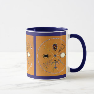 Sandmalerei indianischer Stämme Tasse