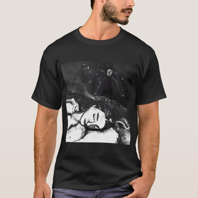 Sandmann in Träume T-Shirt (Vorderseite)