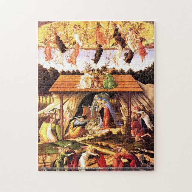 Sando Botticelli - Geburt Christi 1500 Puzzle (Vertikal)