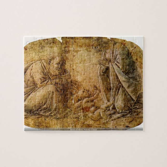 Sando Botticelli - Geburt Christi von Christus Puzzle (Horizontal)