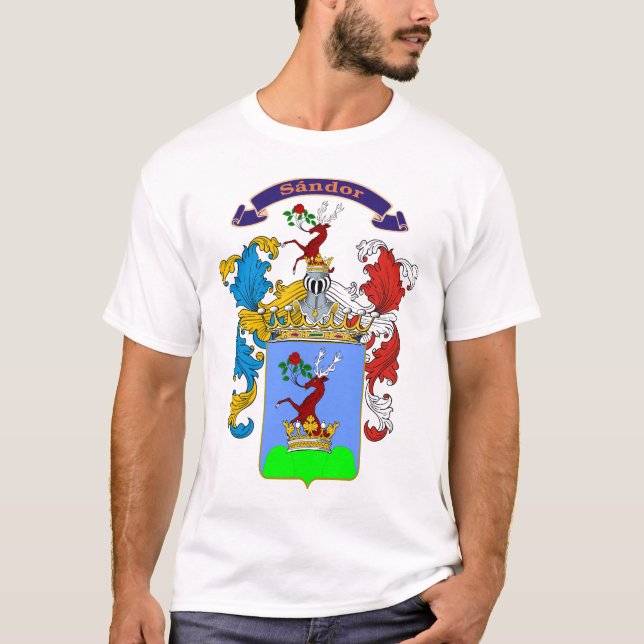Sandor Familie Ungar-Wappen T-Shirt (Vorderseite)