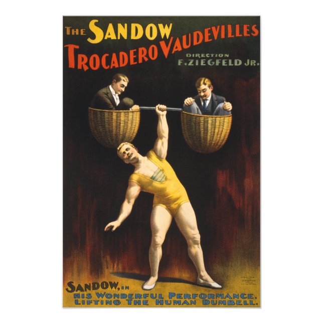 Sandow Eugen Sandow Vaudeville Weightlifter Fotodruck (Vorne)