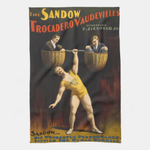 Sandow Eugen Sandow Vaudeville Weightlifter Geschirrtuch