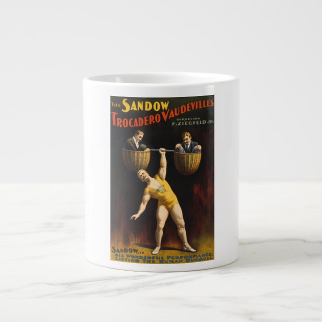 Sandow Eugen Sandow Vaudeville Weightlifter Jumbo-Tasse (Vorderseite)
