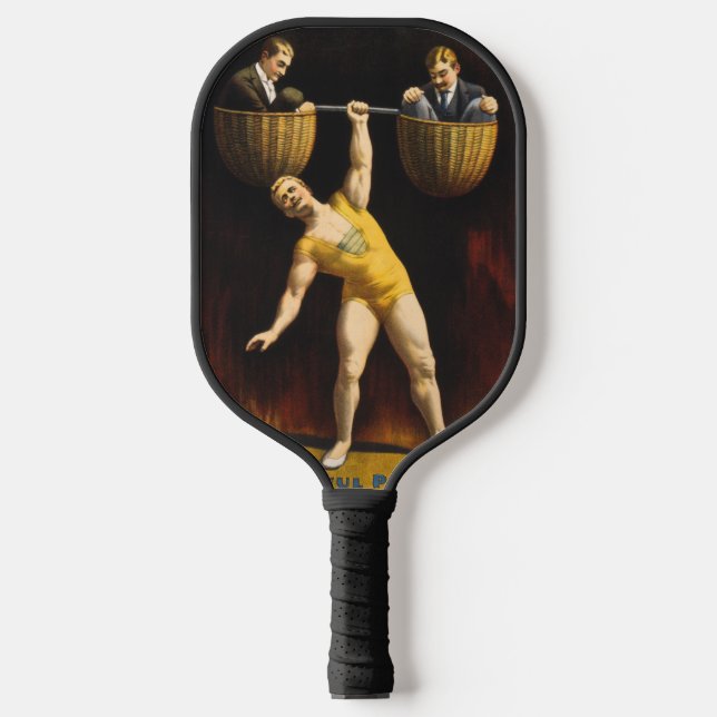 Sandow Eugen Sandow Vaudeville Weightlifter Pickleball Schläger (Vorderseite)