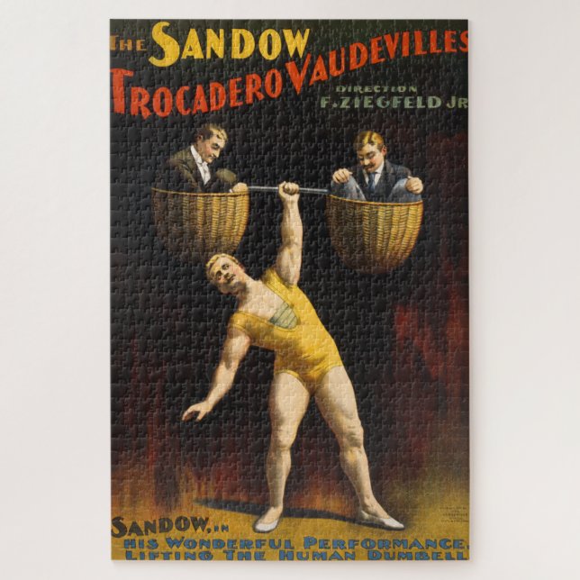 Sandow Eugen Sandow Vaudeville Weightlifter Puzzle (Vertikal)