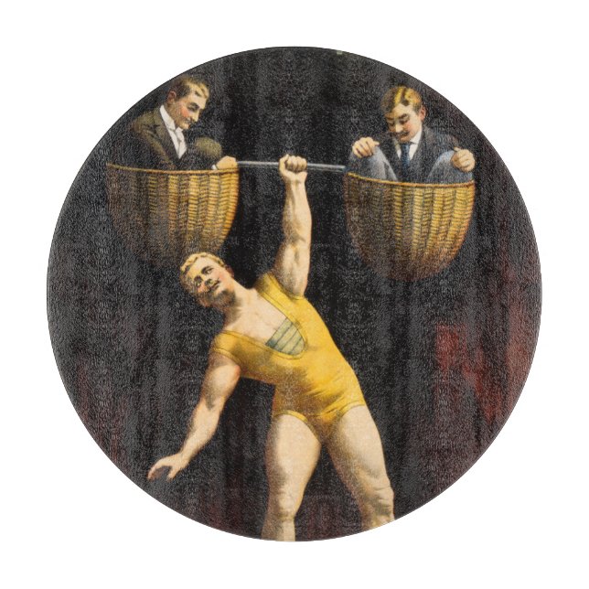 Sandow Eugen Sandow Vaudeville Weightlifter Schneidebrett (Vorderseite)