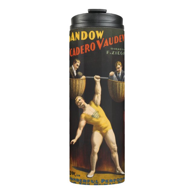 Sandow Eugen Sandow Vaudeville Weightlifter Thermosbecher (Vorderseite)