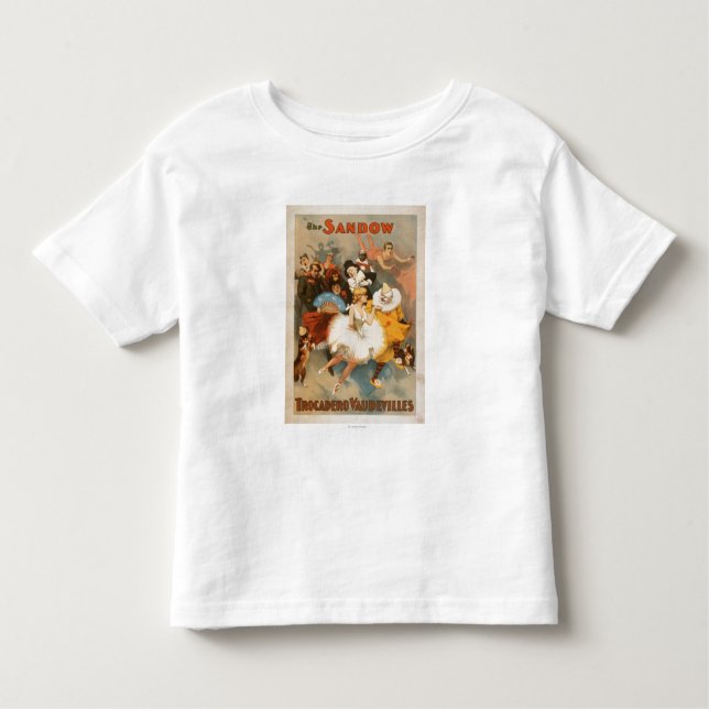 Sandow Trocadero Varieté-Karnevals-Thema Kleinkind T-shirt (Vorderseite)