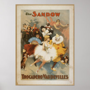 Sandow Trocadero Vaudevilla Poster