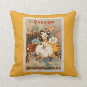 Sandow Trocadero Vaudevilles Karneval Thema Kissen