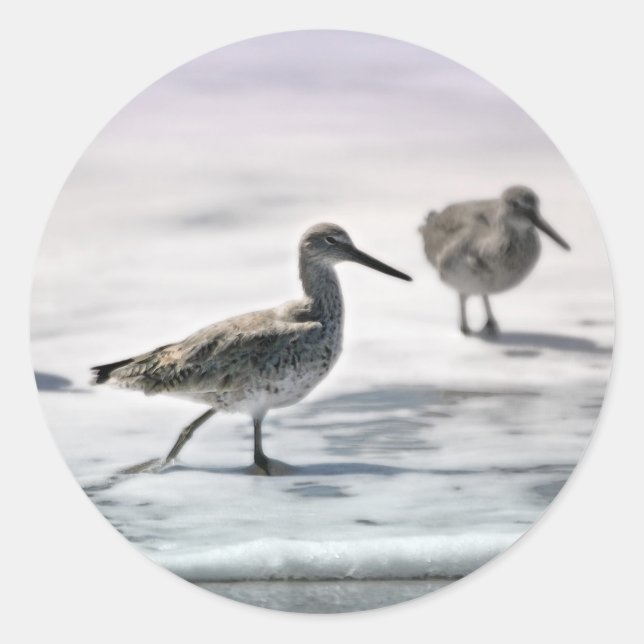 Sandpferde Runder Aufkleber (Vorderseite)