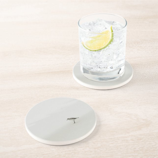 Sandpiper am Strand Getränkeuntersetzer (Seite)