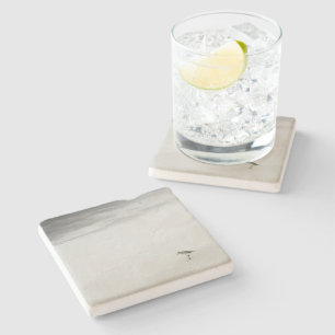 Sandpiper am Strand Steinuntersetzer