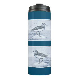 Sandpiper Bird Tropical Ocean Summer Custom Thermosbecher