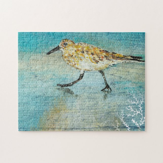 Sandpiper Coastal Bird Beach Puzzle (Horizontal)