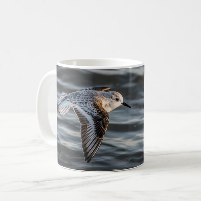 Sandpiper Rettete Unsere Shorebirds Tasse von Rose (Vorderseite Links)