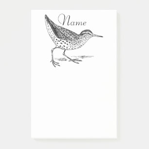 Sandpiper Shorebird Thunder_Cove Post-it Klebezettel