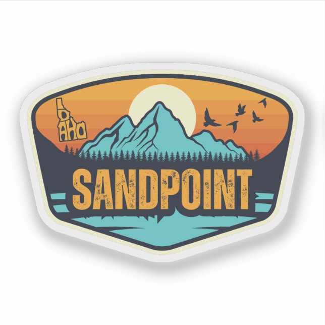 Sandpoint, Idaho Aufkleber (Vorderseite)