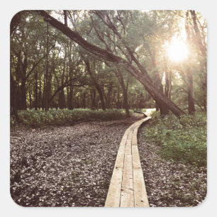 Sandpunktweg Minnesota Quadratischer Aufkleber