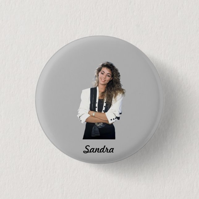 Sandra Badge rond 2,50 cm Button (Vorderseite)