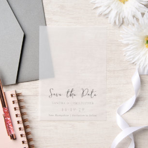Sandra Classic Elegant Wedding Save the Date