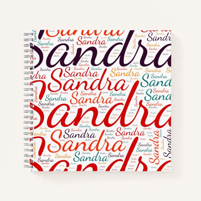 Sandra Notizbuch (Vorderseite)