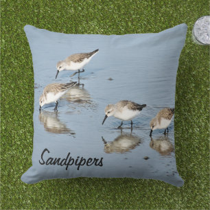 Sandregenpfeifer Meer Vögel Wurfkissen Kissen