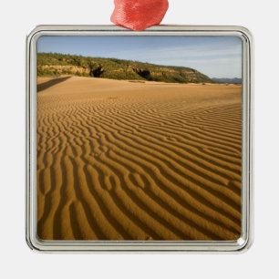 Sandrippel und Dünen bei Coral Pink Sand 2 Silbernes Ornament