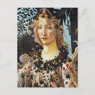 Sandro Botticell - Frühling - Büste der Flora Postkarte