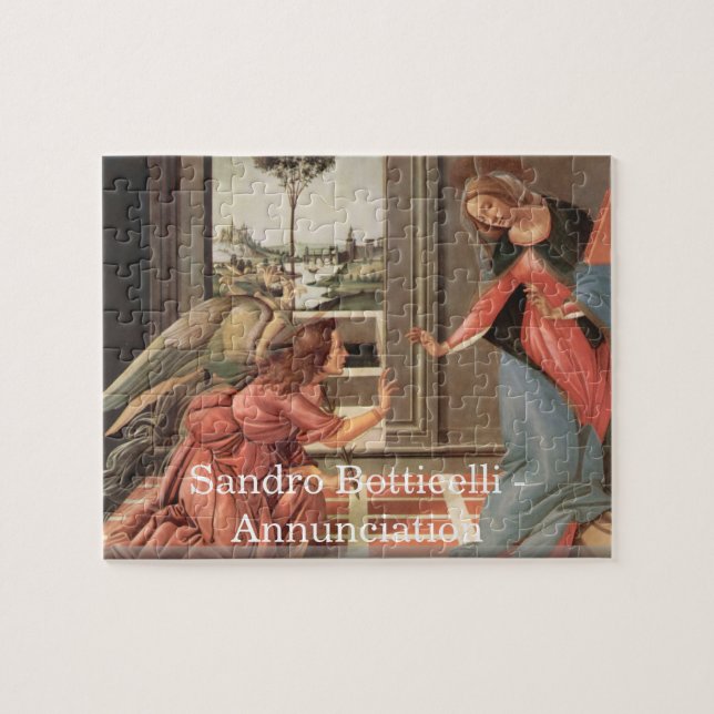 Sandro Botticelli - Ankündigungspuzzlespiel Puzzle (Horizontal)