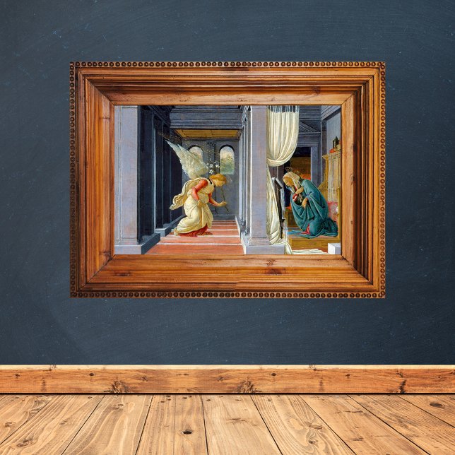 Sandro Botticelli Das Ankündigungsgemälde Poster (The Annunciation by Sandro Botticelli Catholic Christian Art Poster)