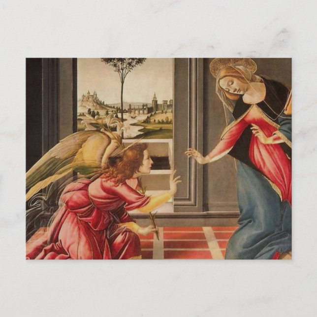 Sandro Botticelli - Die Ankündigung GC Postkarte (Vorderseite)