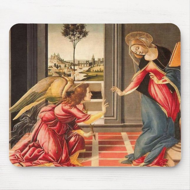 Sandro Botticelli - die Ankündigung Mousepad (Vorne)