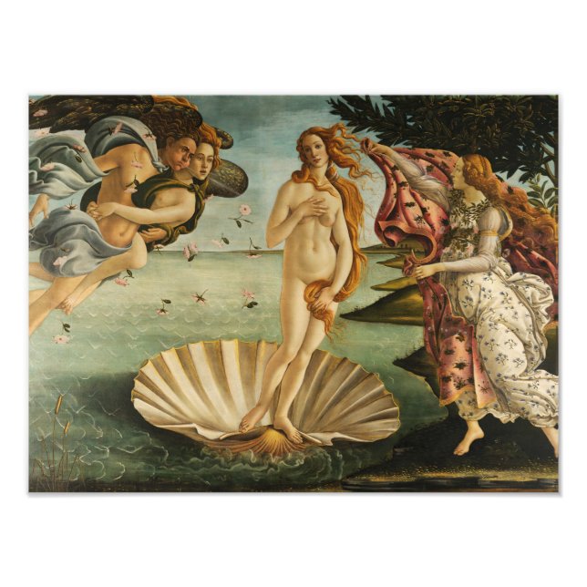 Sandro Botticelli - Die Geburt der Venus Fotodruck (Vorne)