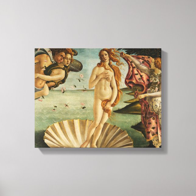 Sandro Botticelli - Die Geburt der Venus Leinwanddruck (Vorderseite)