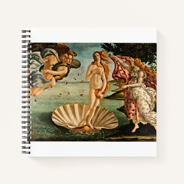 Sandro Botticelli - die Geburt der Venus Notizbuch (Vorderseite)