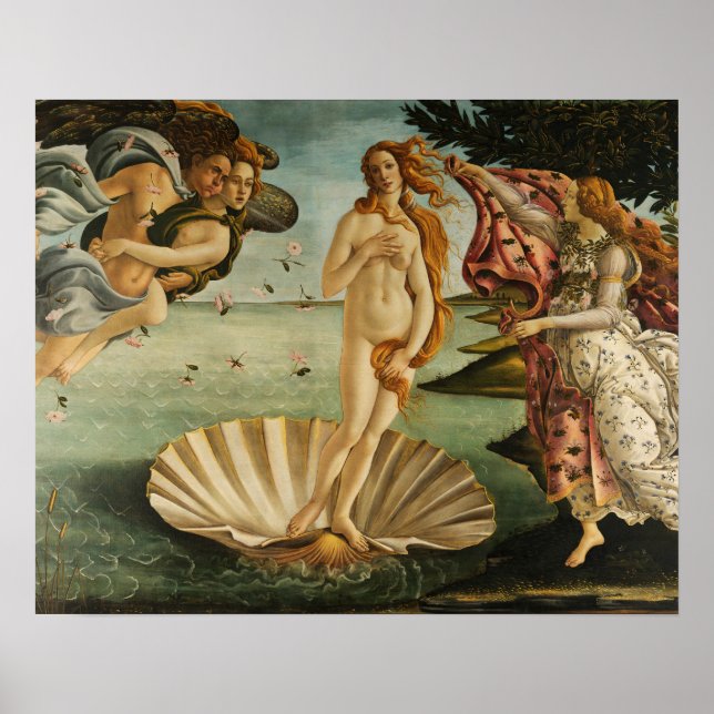 Sandro Botticelli - Die Geburt der Venus Poster (Vorne)