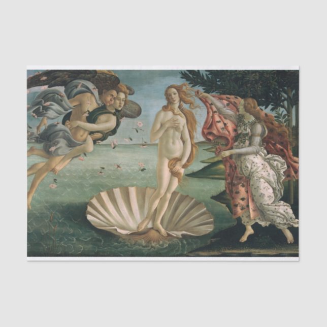 Sandro Botticelli | Die Geburt der Venus Seidenpapier (Vorderseite)