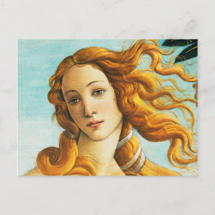 Sandro Botticelli Die Geburt des Venus-Gesichtsdet Postkarte