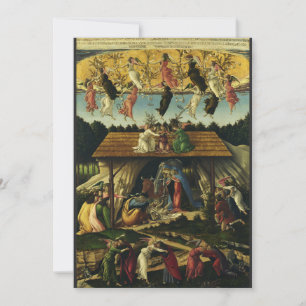 Sandro Botticelli - Die mystische Geburt – Fine Ar Dankeskarte