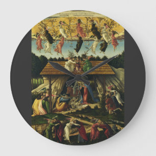 Sandro Botticelli - Die Mystische Geburt – Fine Ar Große Wanduhr