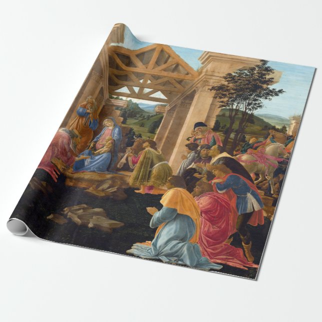 Sandro Botticelli Die Verehrung der Magi Geschenkpapier (Ungerollt)