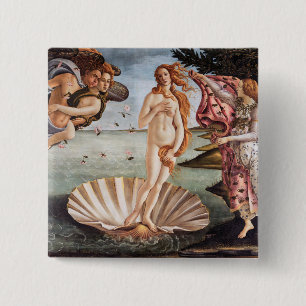 Sandro Botticelli - Geburt der Venus Button