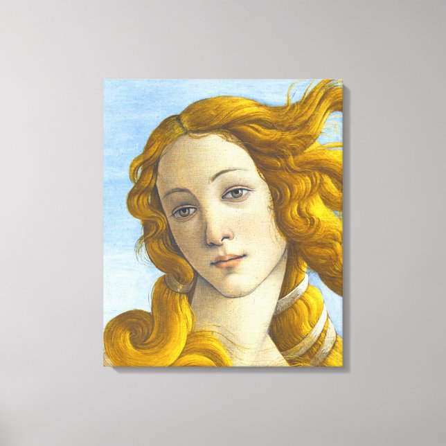 Sandro Botticelli - Geburt der Venus-Details Leinwanddruck (Vorderseite)