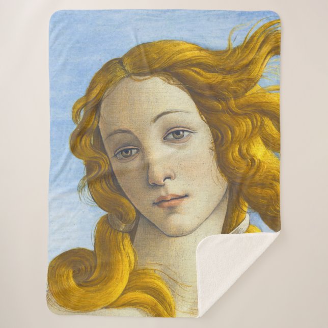Sandro Botticelli - Geburt der Venus-Details Sherpadecke (Vorderseite)