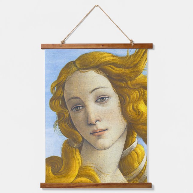 Sandro Botticelli - Geburt der Venus-Details Wandteppich Mit Holzrahmen (Vorderseite)