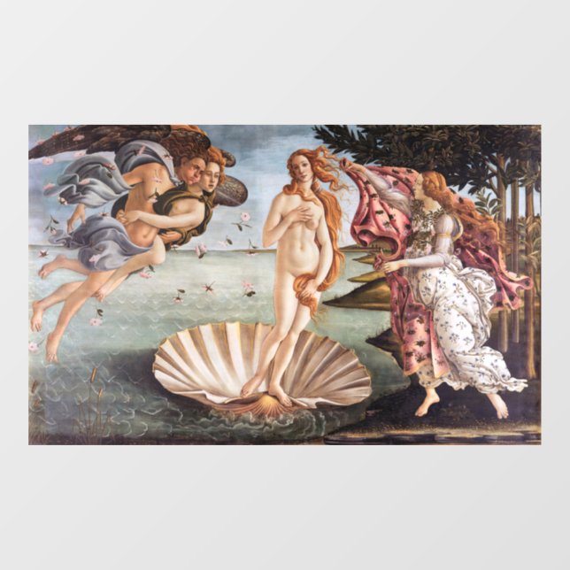 Sandro Botticelli - Geburt der Venus Fensteraufkleber (Blatt)