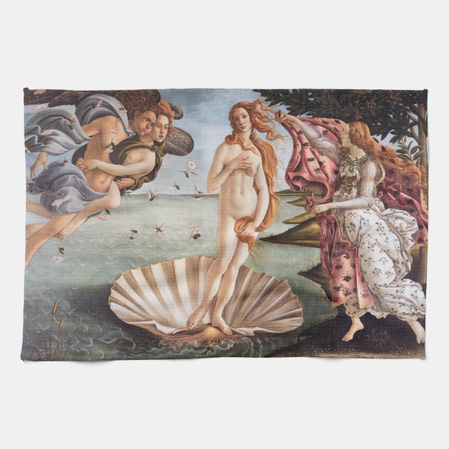 Sandro Botticelli - Geburt der Venus Geschirrtuch (Horizontal)