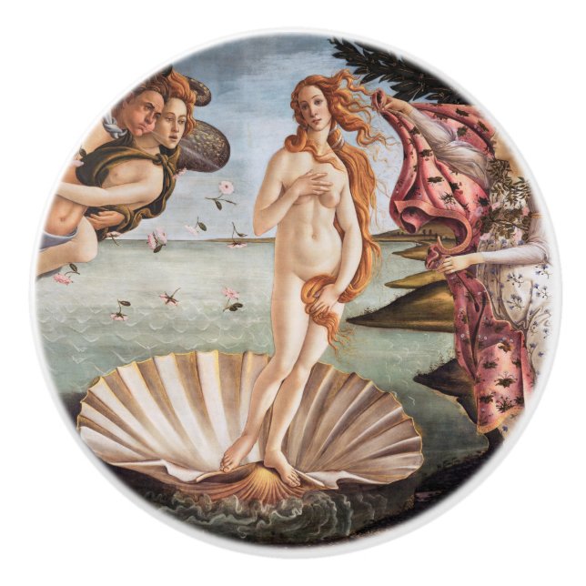 Sandro Botticelli - Geburt der Venus Keramikknauf (Vorderseite)